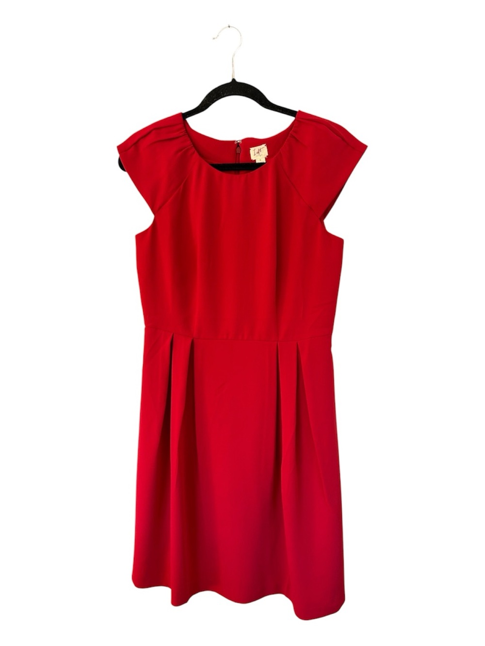 Ann Taylor LOFT Red Cap Sleeve Mini Pleated Dress Women’s Size 4